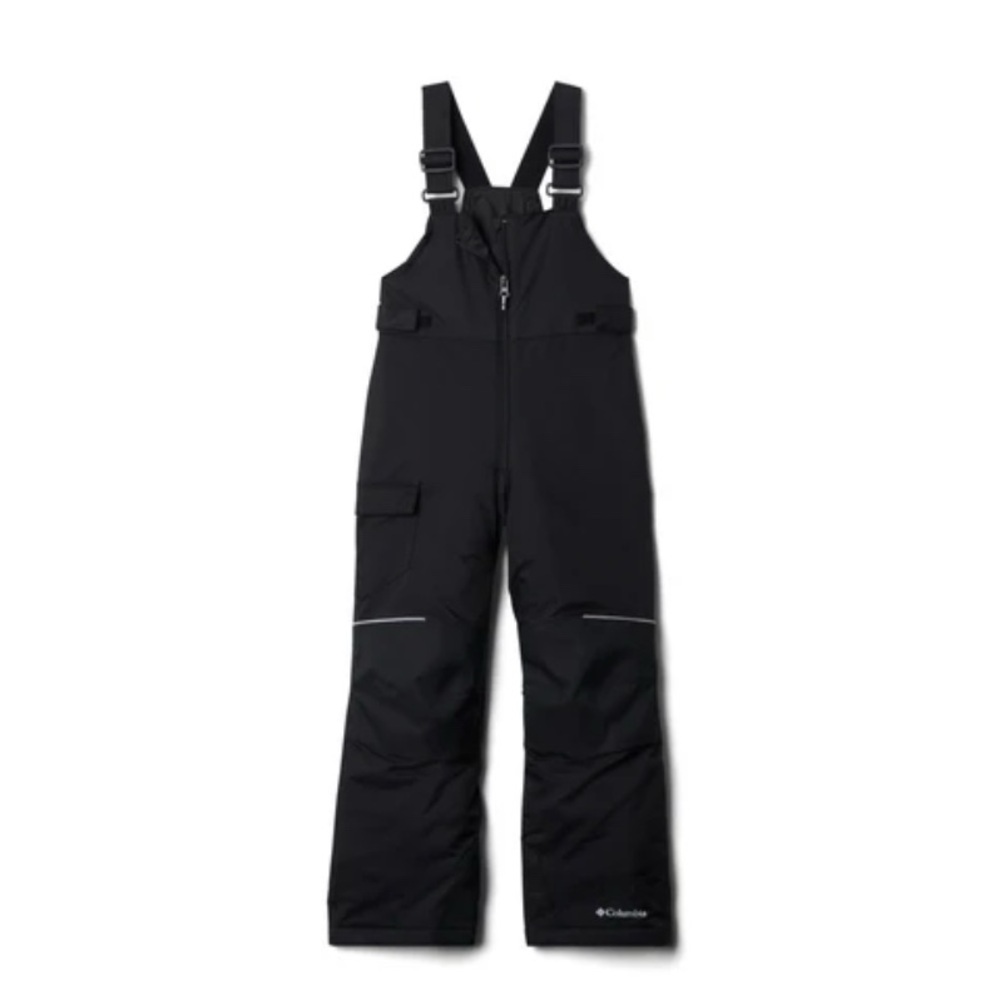 Columbia Unisex Youth Adventure Ride Black Snow Bib Overalls